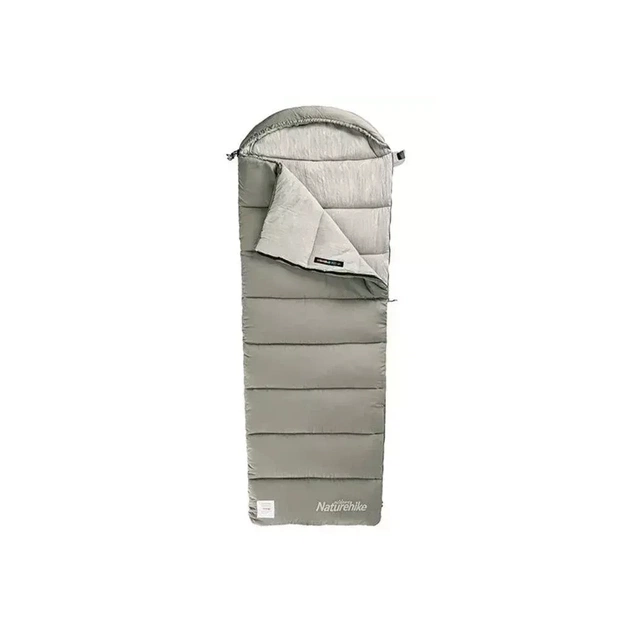 Спальний мішок Naturehike з капюшоном M300 NH20MSD02, зелений, правий (6975641885511) - зображення 1