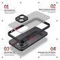 Чохол до мобільного телефона Armorstandart Frosted Matte Samsung A35 5G (A356) Black (ARM74331) - зменшене зображення 2