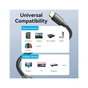 Кабель мультимедійний HDMI M to HDMI M 10.0m 4K cotton braided black Vention (ALLBL) - зменшене зображення 5
