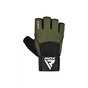 Рукавички для фітнесу RDX W3 with EVA Padding Army Green M (WGS-W3AG-M+) - зменшене зображення 2
