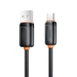Дата кабель USB 2.0 AM to USB-C 1.0m 3A black XO (XO-CB-300UC-BK) - зменшене зображення 2
