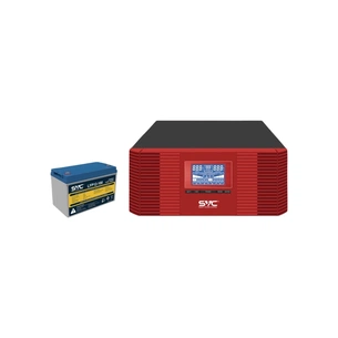Пристрій безперебійного живлення SVC XL-1200 1200VA/1000W+LiFePO4 12.8V 100Ah (XL-1200+12.8V 100Ah) зображення 1