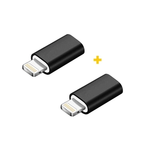 Перехідник MicroUSB to Lightning AC-005 2 pcs XoKo (XK-AC005-BK2) зображення 1