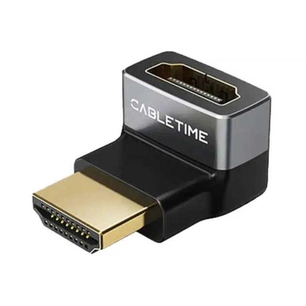 Перехідник Cabletime HDMI - HDMI (F/M), 0.1 м (CP42G) - зображення 1