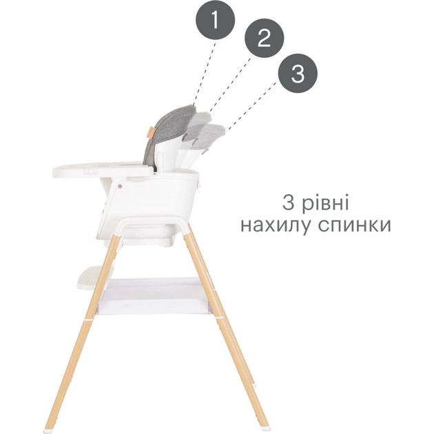 Стілець для годування Tutti Bambini 7 в 1 Nova білий (611010/3511) - picture 9