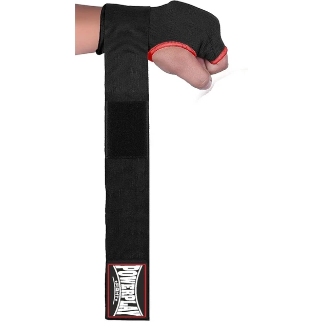 Бинти-рукавиці PowerPlay 3096 з гелевими подушечками Чорні L (PP_3096_L) - picture 4