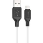 Дата кабель USB 2.0 AM to Micro 5P 1.0m Cool silicone X90 white HOCO (6931474788436) - зменшене зображення 1
