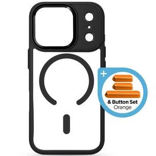 Чехол для мобильного телефона Armorstandart Unit-C MagCase Apple iPhone 17 Pro Black + Orange Button Set (ARM90585) изображение 1