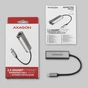 Перехідник USB-C to RJ45 Ethernet 2500Mbps gray AXAGON (ADE-25RC) - зменшене зображення 10
