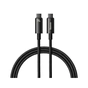 Дата кабель USB-C to USB-C 3.0m 240W black Baseus (CAWJ040201) - зменшене зображення 1