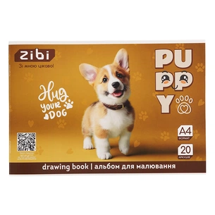 Альбом для рисования ZiBi А4 CATS&DOGS, 20 листов на скобе (ZB.1423-22) изображение 1