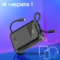 Універсальна мобільна батарея Promate PowerPod-20 20000mAh 35W Black - зменшене зображення 3