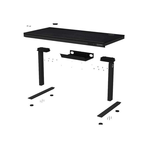 Комп'ютерний стіл Lorgar PRO 80W Wood Black (LRG-DP80W) - зображення 4