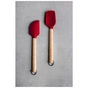 Лопатка кухонна KitchenAid Coreline для тіста, Набір 2 шт, 23,5 см, береза, червоний (KQR750OHERE) - уменьшенное изображение 7