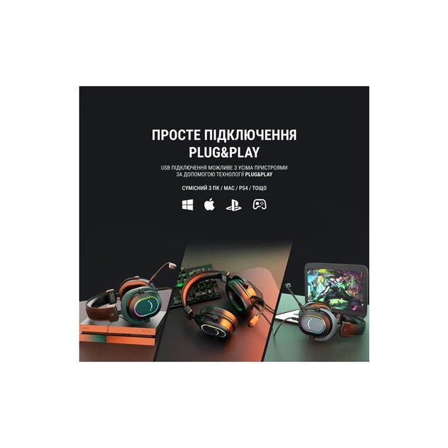 Наушники Fifine H6 RGB 7.1 Black (H6) - изображение 12