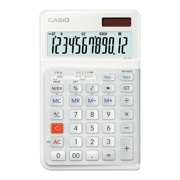 Калькулятор Casio JE-12E-WE-WA-EP, білий (CALC-CAS-JE-12E-WE-W) - picture 2