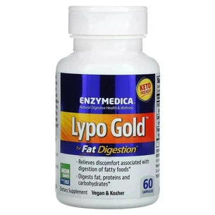 Пробіотики Enzymedica Ферменти для засвоєння жирів, Lypo Gold, For Fat Digestion, 60 капсул (ENZ-98130) зображення 1