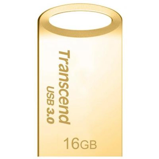 USB флеш накопичувач Transcend 16GB JetFlash 710 Metal Gold USB 3.0 (TS16GJF710G) - изображение 1