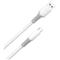 Дата кабель USB 2.0 AM to USB-C 1.0m 3A liquid silicone white ColorWay (CW-CBUC093-WT) - уменьшенное изображение 2
