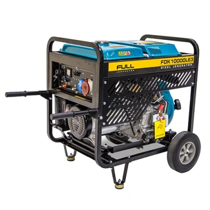 Генератор FULL дизельний FDK10000LE3, 230/380V, 50Hz, 9.4kVA/7.5kW, 12,5 л, 2 л/година, ручний/електростартер ( (FDK10000LE3) зображення 1