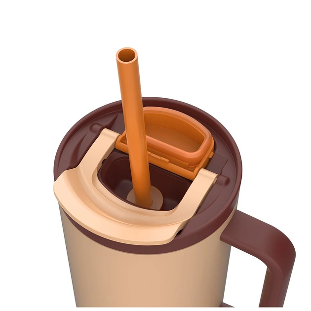 Термокружка Kambukka Rio Almond Dream 950 мл Бежева з коричневим (11-08001) - picture 6