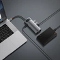 Концентратор Baseus USB3.1 Type-C to USB C (PD) 100W/HDMI 4K 30Hz/VGA/USB3.2/RJ45/SD + TF, 9in1 Grey (CAHUB-CU0G) - уменьшенное изображение 11
