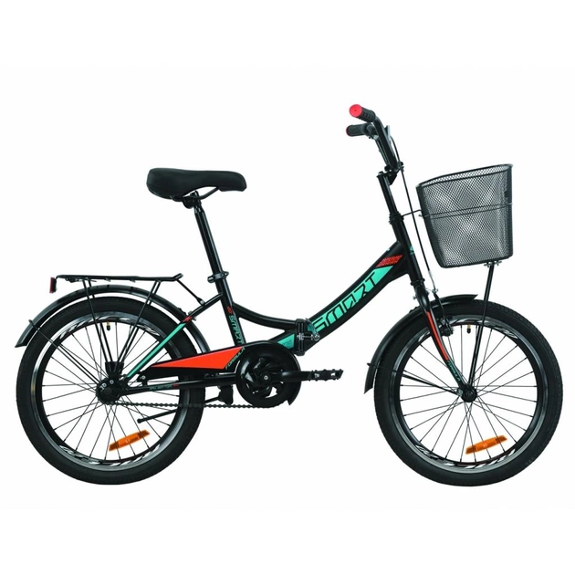 Велосипед Formula 24" SMART Vbr рама-15" St 2020 чорно-сірий з білим, багажник (OPS-FR-24-232) - изображение 1