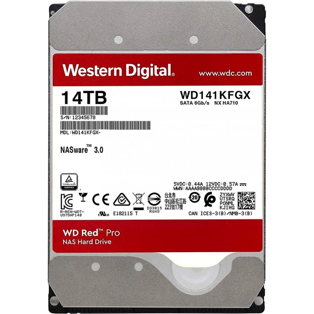 Жорсткий диск 3.5" 14TB WD (WD141KFGX) - изображение 1