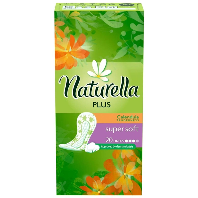 Щоденні прокладки Naturella М'якість календули Plus 20 шт (4015400715092) - изображение 1