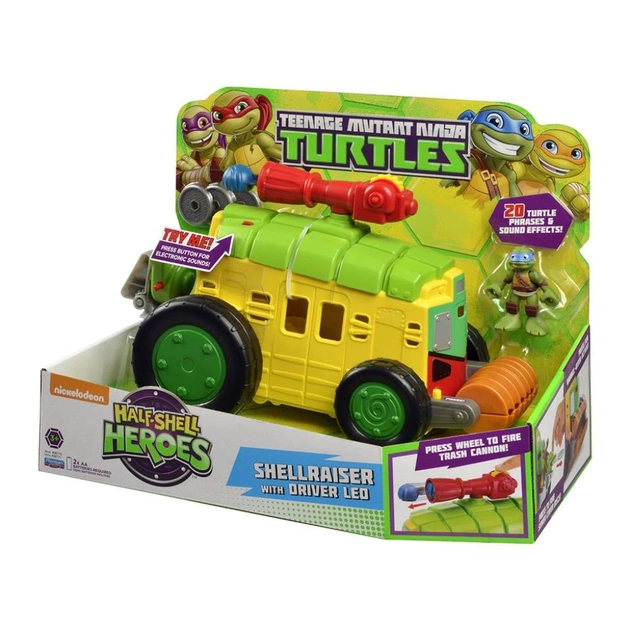 Бойовий транспорт TMNT Малыши Черепашки-Ниндзя Фургон с фигуркой Лео (96776) - picture 1