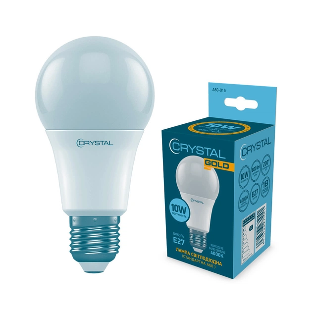 Лампочка CRYSTAL A60 10W PA E27 4000K (A60-015) - зображення 1