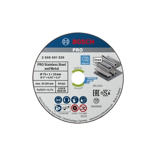 Круг відрізний Bosch Expert for Inox, 76х10х1мм, 5шт (2.608.601.520) изображение 1