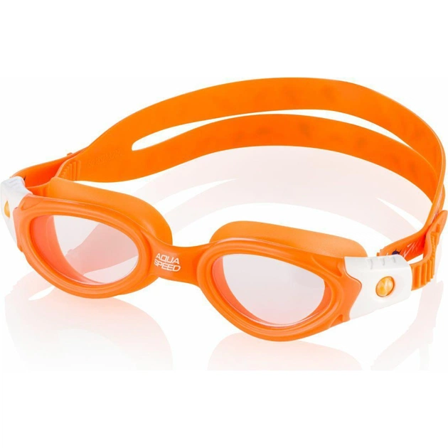 Очки для плавания Aqua Speed Pacific JR Bendyzz 232-75 8918 помаранчевий/білий OSFM (5908217689184) - изображение 1