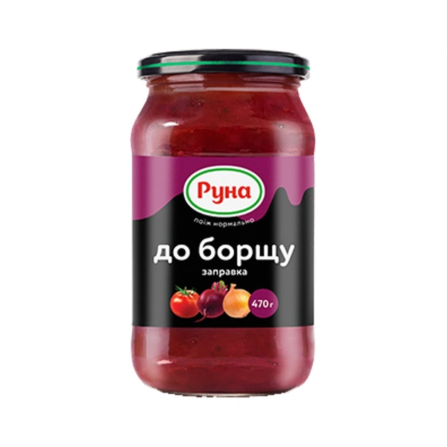 Соус Руна Заправка до борщу 470 г (4820015943323) - зображення 1