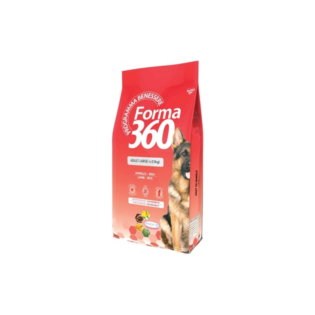Сухий корм для собак Forma 360 Dog Adult Large з ягням і рисом 12 кг (8014556126987) - зображення 1