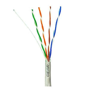 Кабель сетевой GEAR UTP 100м, cat.5e, CCA(25), 4*2*0,51, PVC, indoor, grey (GEC-UTPCCA25051100) изображение 1