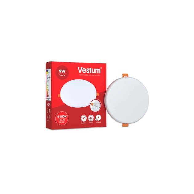 Світильник Vestum LED "без рамки" круг 9W 4100K (1-VS-5504) - зображення 1