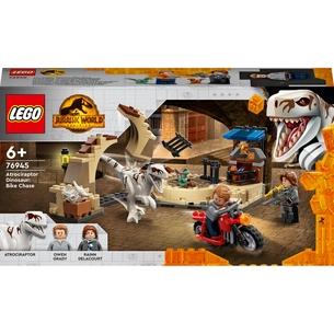 Конструктор LEGO Jurassic World Переслідування атроцираптора на мотоциклі 169 деталей (76945) зображення 1
