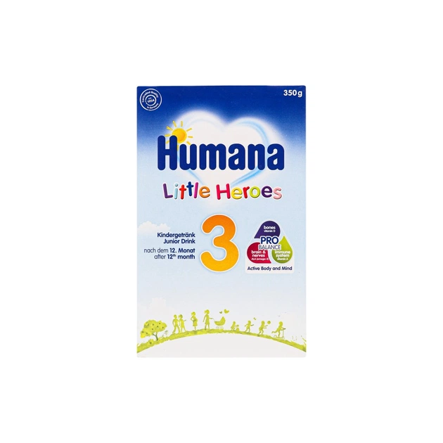 Дитяча суміш Humana Little Heroes 3 молочна з пребіотиками-галактоолігосахаридам (4031244705167) - зображення 1