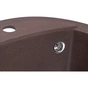 Мийка кухонна GRANADO RONDA marron з сифоном (470*490mm.) (gr2206) - зменшене зображення 6