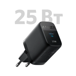 Зарядний пристрій Anker PowerPort 312 - 25W USB-C Black (A2642G11) зображення 1