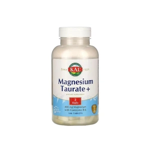 Мінерали KAL Таурат Магнію 400 мг, Magnesium Taurate+, 180 Таблеток (CAL-61832) зображення 1