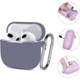 Чохол для навушників BeCover Silicon для Apple AirPods (3nd Gen) Light Purple (707183) - зменшене зображення 3