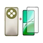 Чохол до мобільного телефона Dengos Oppo Reno 12 F/FS Matte + glass (Green) (DG-KM-110) - зменшене зображення 1