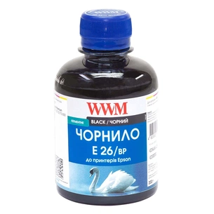 Чорнило WWM EPSON XP-600/XP-605/XP-7005 (Black Pigment) (E26/BP) зображення 1