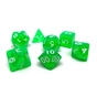 Набір кубиків для настільних ігор Games 7 Days Transparent 7 Dice Set - Green (g7dtran05) - уменьшенное изображение 3