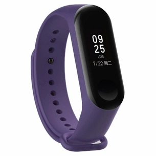 Ремінець до фітнес браслета BeCover Silicone для Xiaomi Mi Band 3/4 Purple (704129) зображення 1