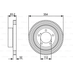 Гальмівний диск Bosch 0 986 479 V50 зображення 1