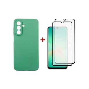 Чохол до мобільного телефона Dengos Kit Samsung Galaxy A26 Soft + 2 pcs glass (Mint) (DG-CTG2P-12) зображення 1