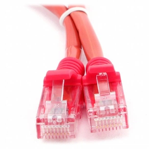 Патч-корд 1м, UTP, cat.5e, LSZH, red Molex (PCD-01001-0C) зображення 1